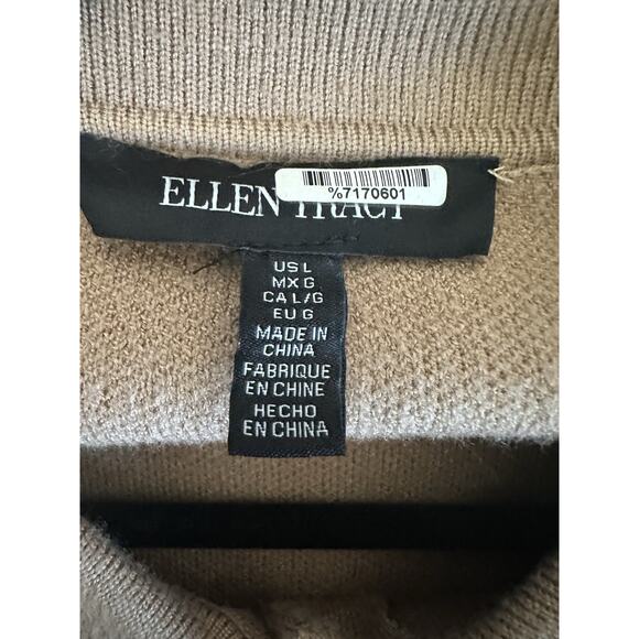 Ellen Tracy Open Front Cardigan Sweater Size L - Picture 5 of 6